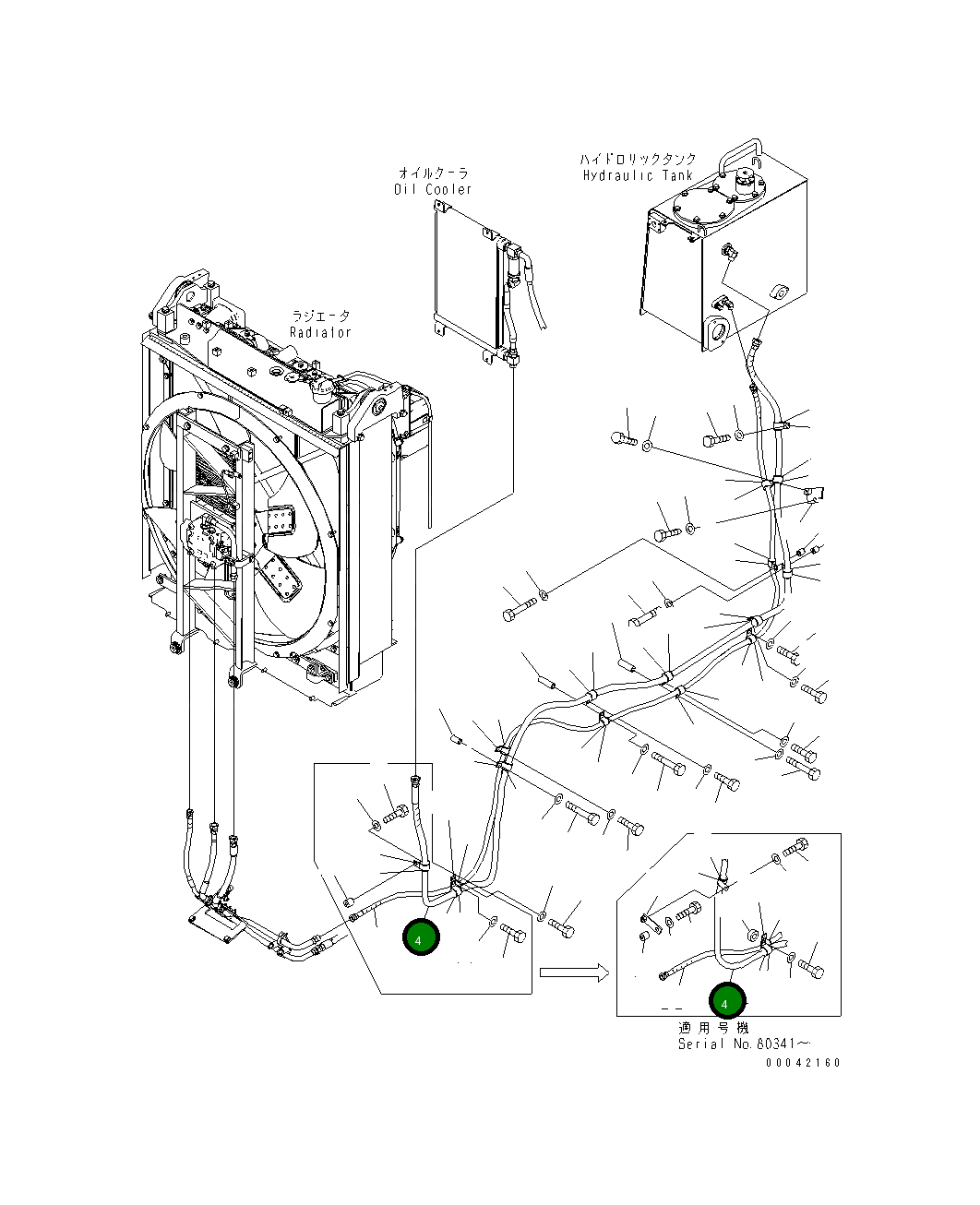 Шланг 17A-03-41941 Komatsu