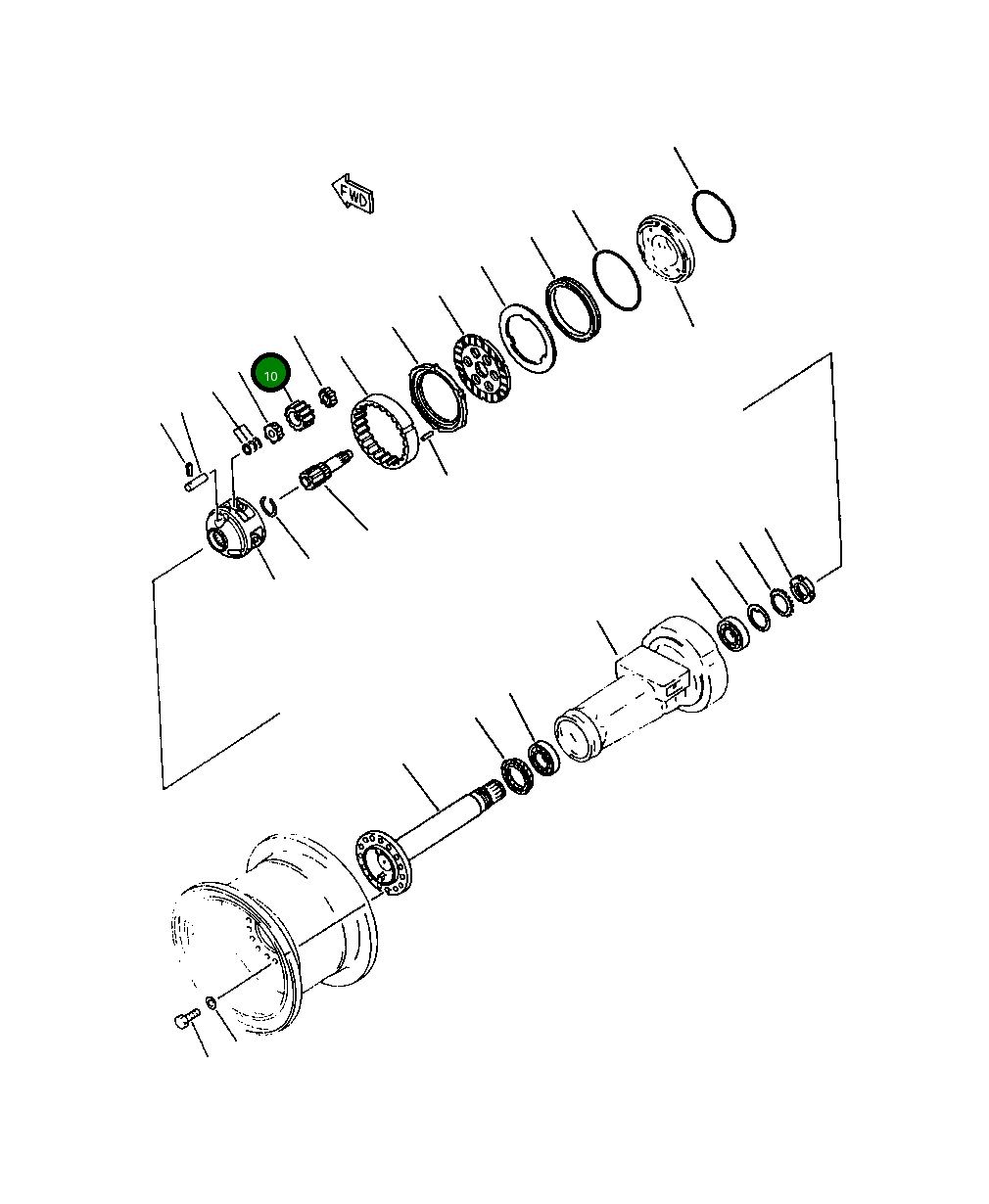 Шестерня 419-22-12532 Komatsu