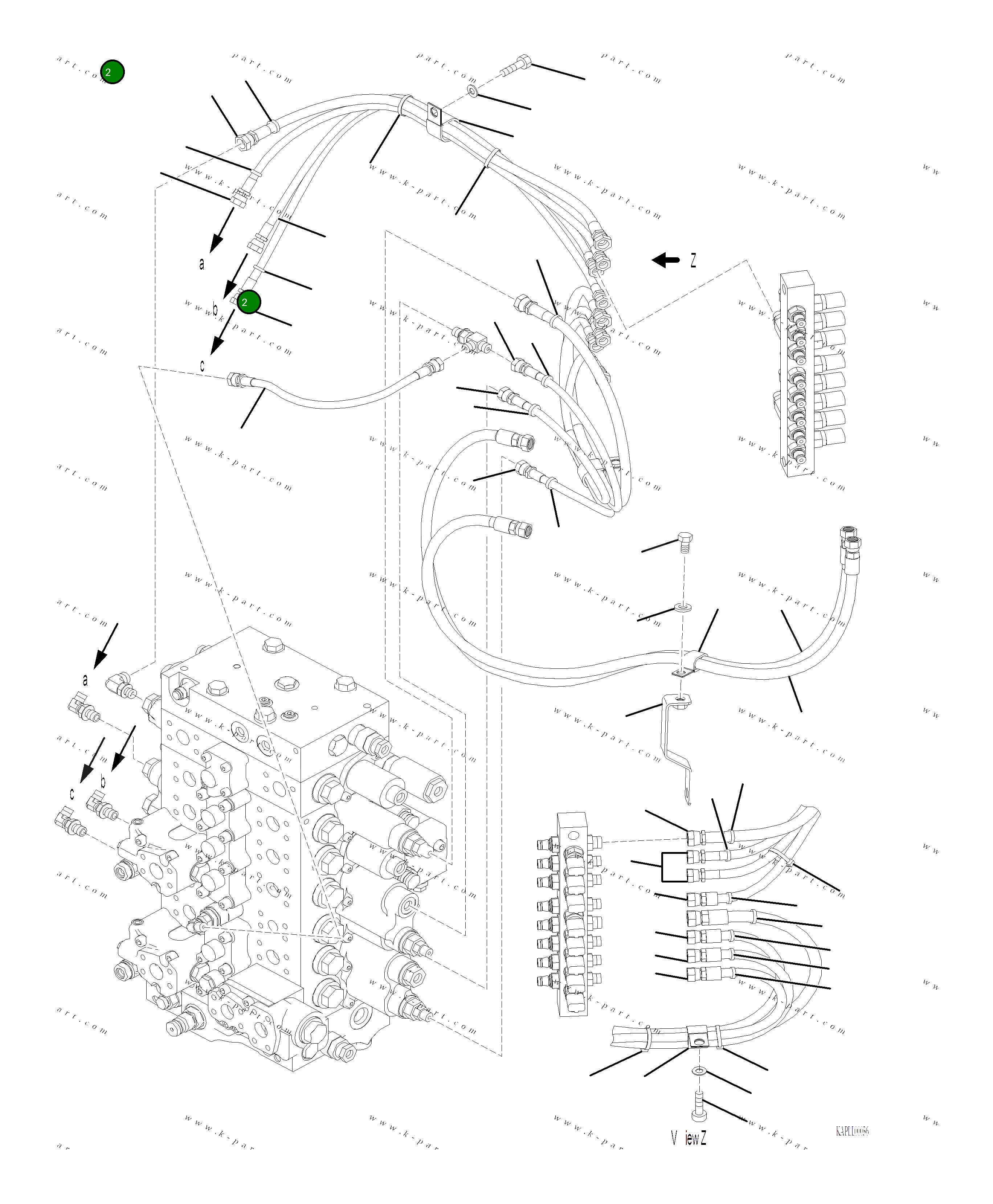 Шланг 02742-00308 Komatsu