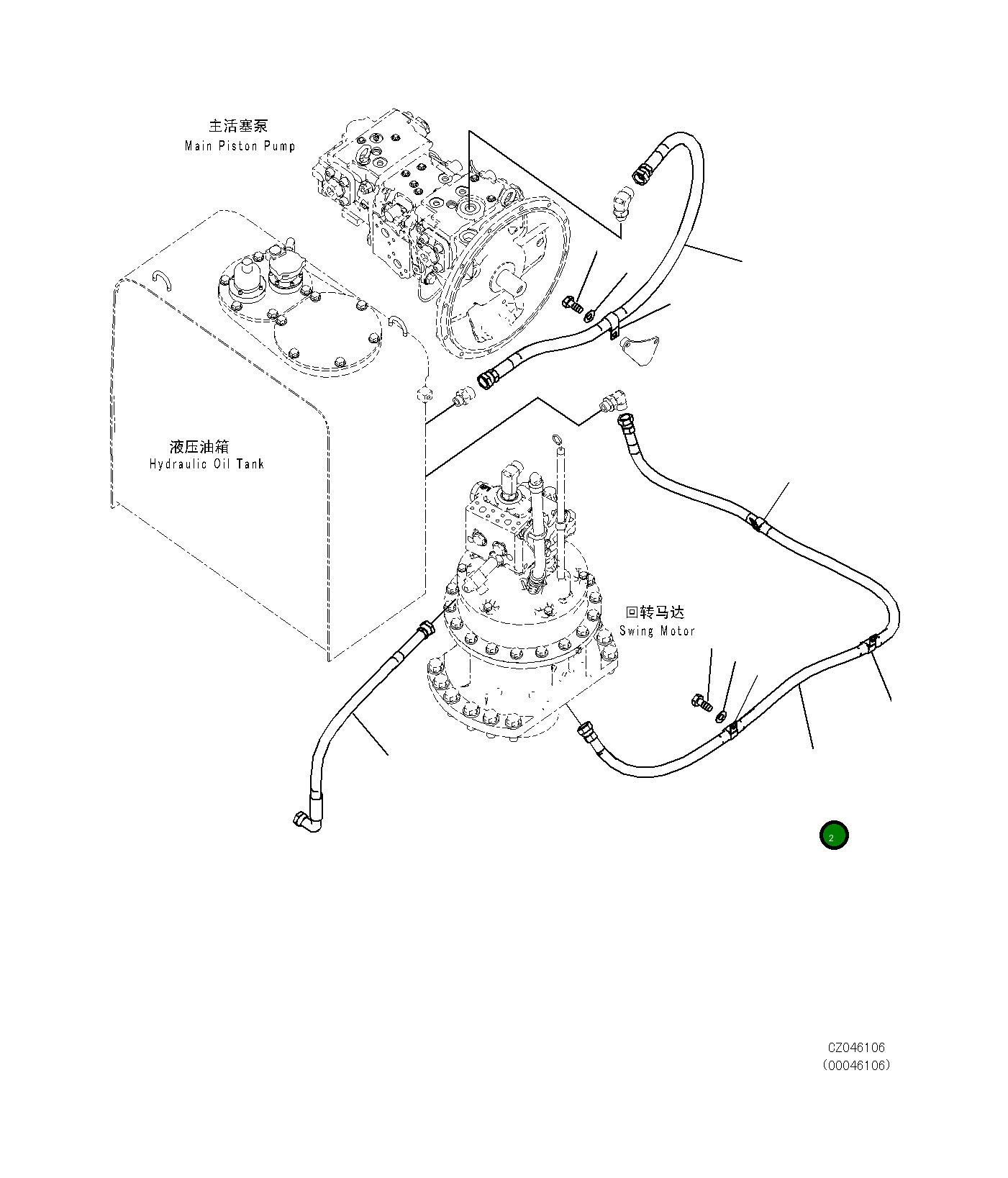 Шланг 206-62-26240 Komatsu