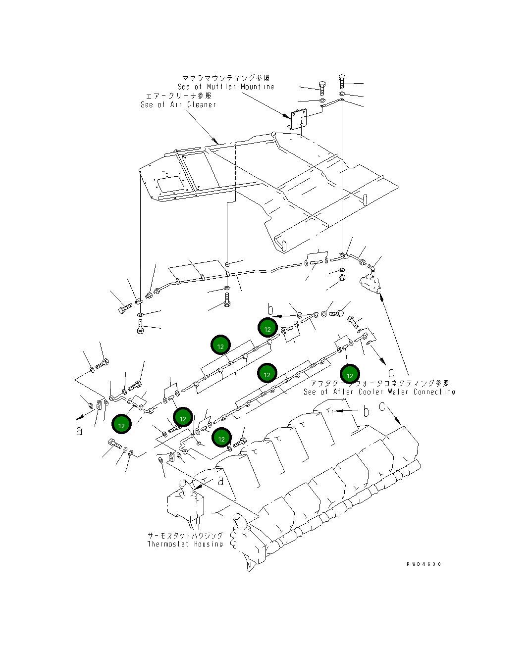 Шланг 6164-11-6951 Komatsu
