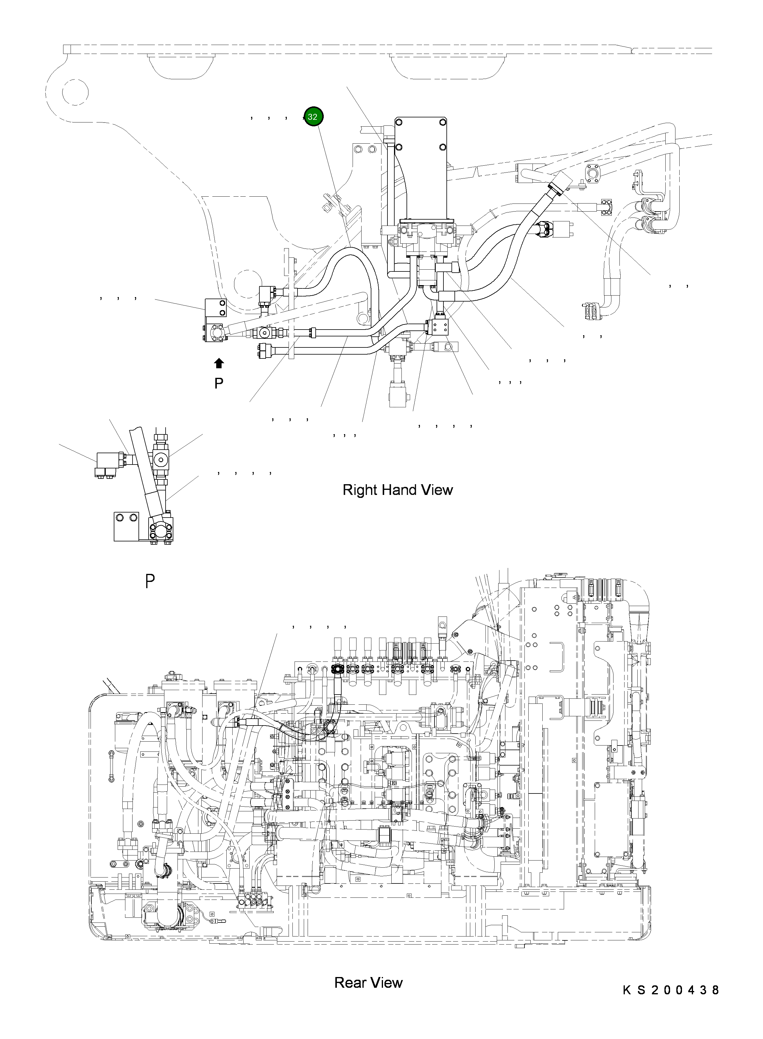 Шланг 07084-41A14 Komatsu