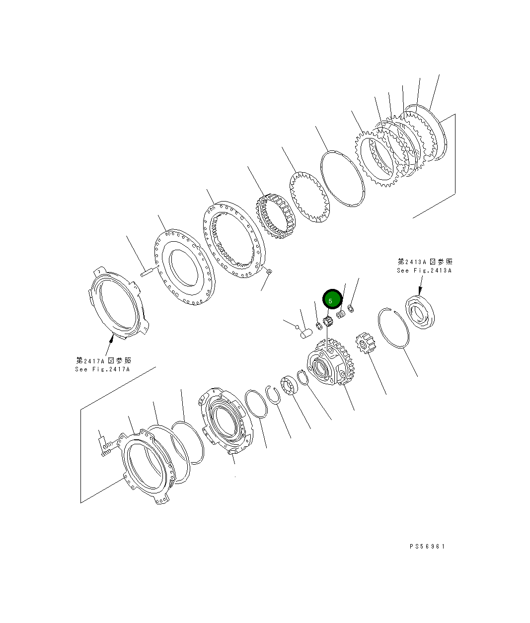 Шестерня 235-15-12450 Komatsu