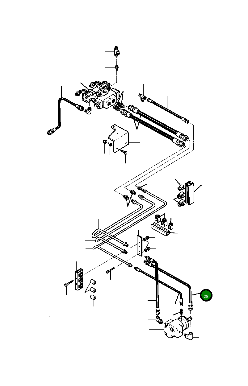 Шланг 1432 033 H1 Komatsu