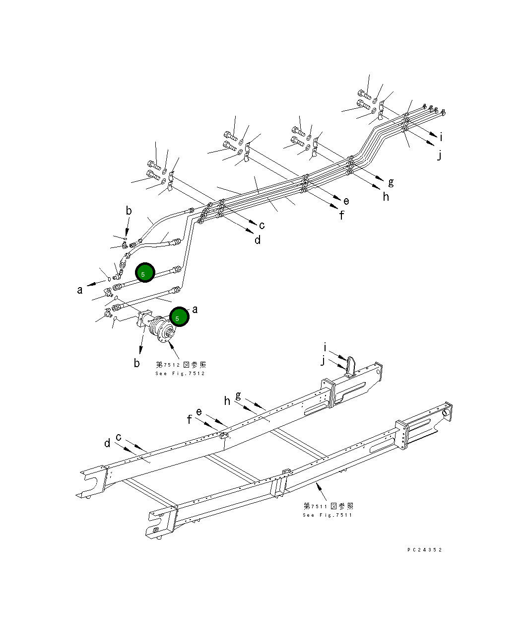 Шланг 07113-00408 Komatsu