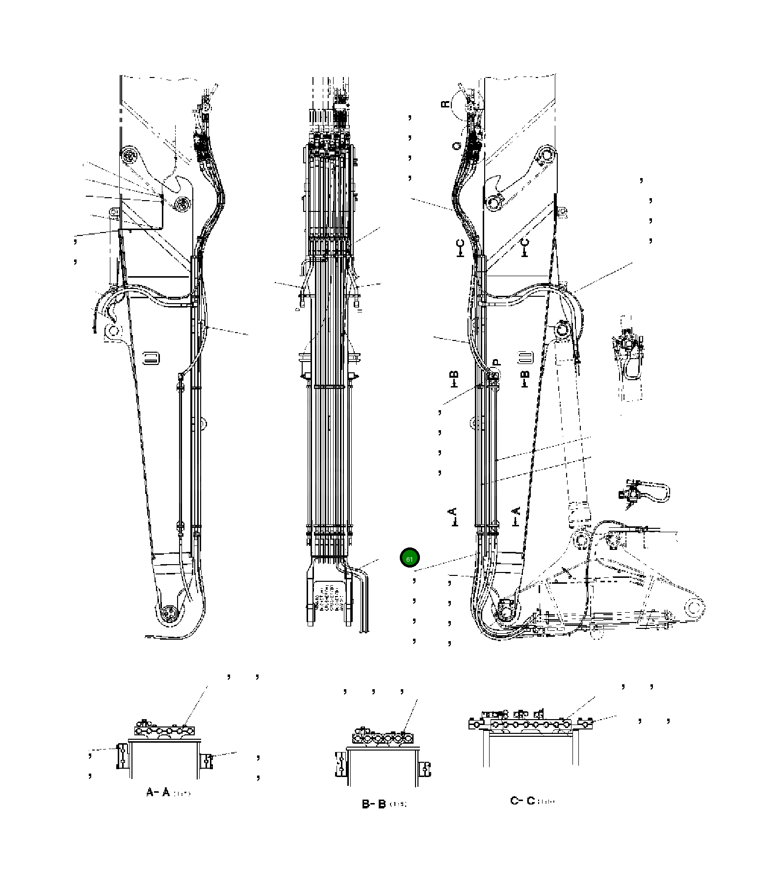 Шланг 07108-20454 Komatsu
