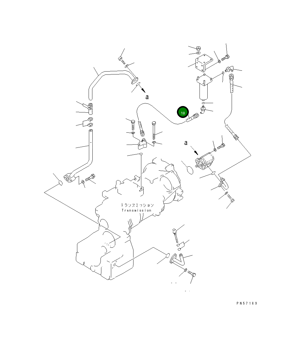 Шланг 07102-50607 Komatsu