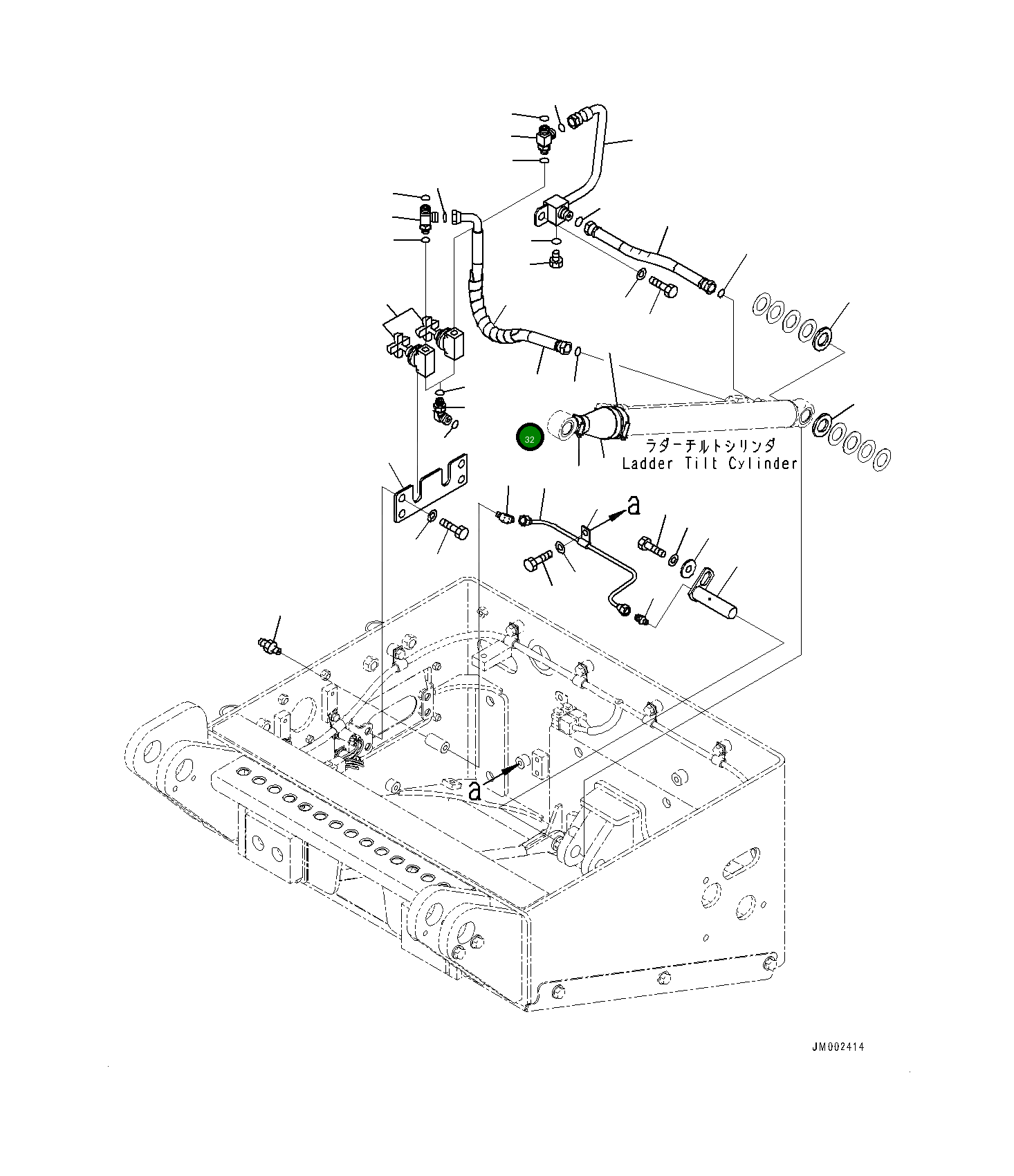 Шланг 02766-003A4 Komatsu