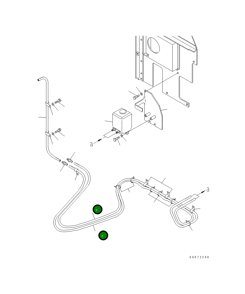 Шланг 206-06-A1210 Komatsu