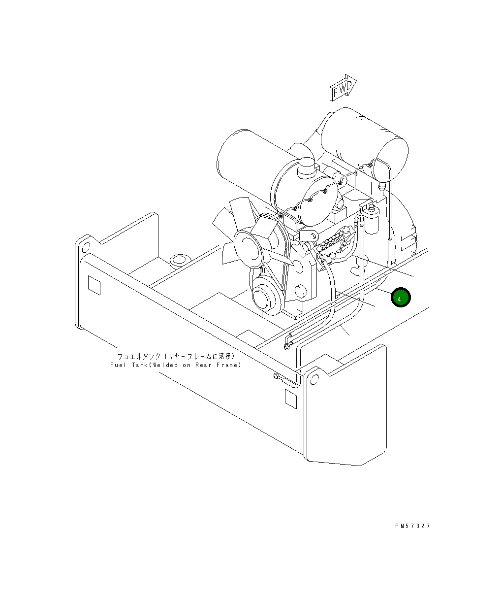 Шланг 07288-00515 Komatsu