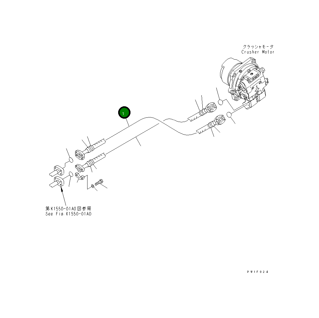 Шланг 07085-01232 Komatsu