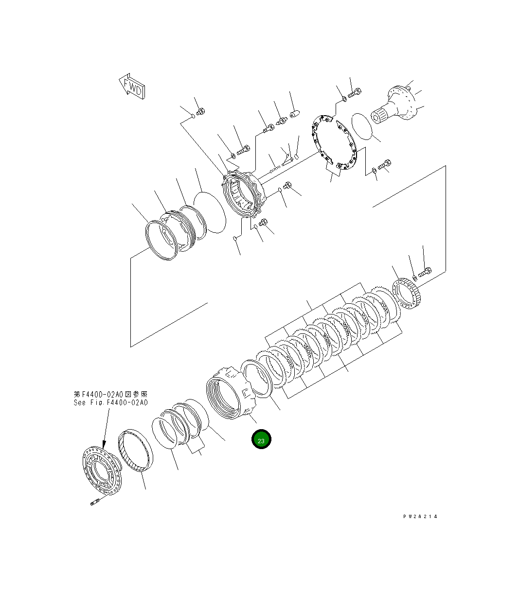 Шестерня 421-33-21230 Komatsu