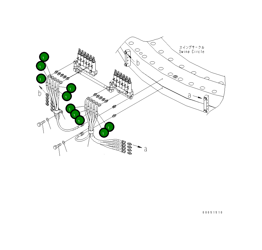 Шланг 07633-002A6 Komatsu