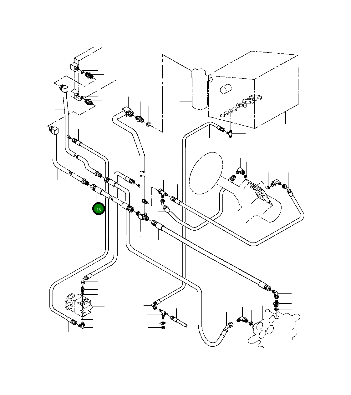 Шланг 1287 217 H1 Komatsu