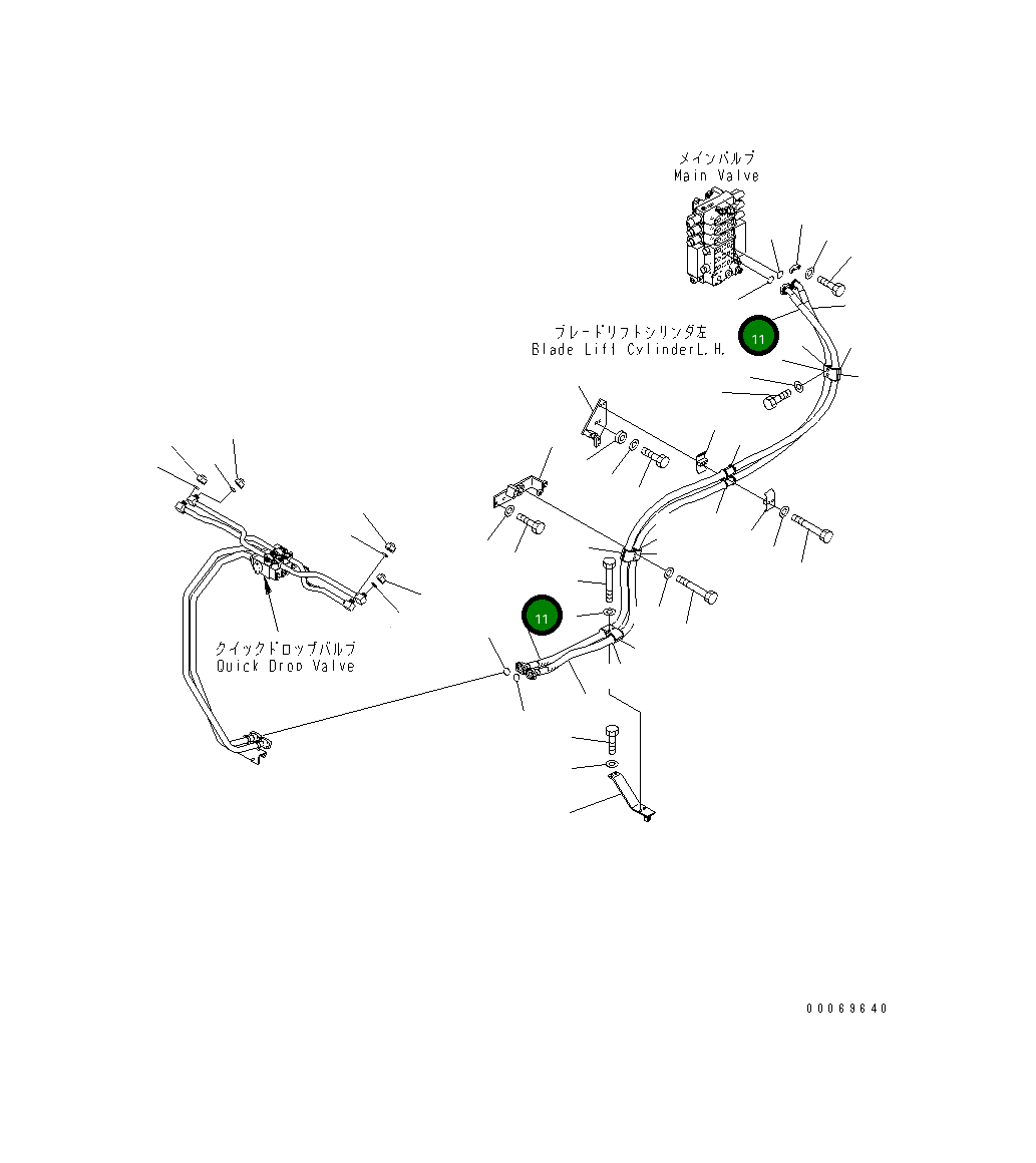 Шланг 17A-61-41252 Komatsu