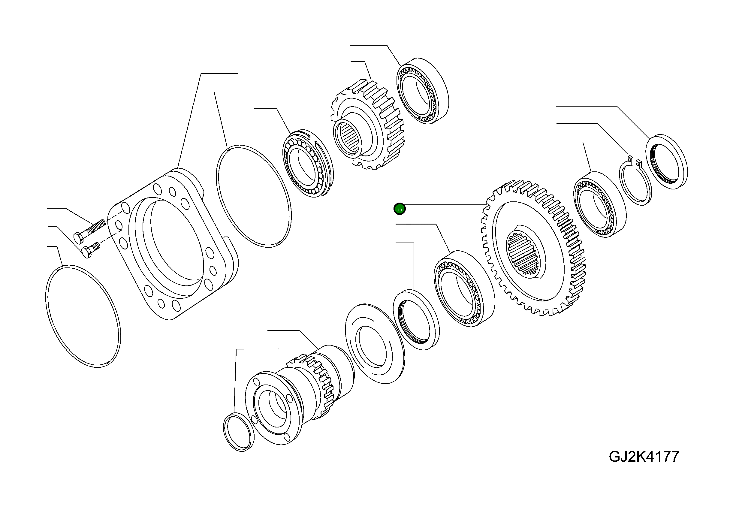 Шестерня 42U-23-H0R78 Komatsu