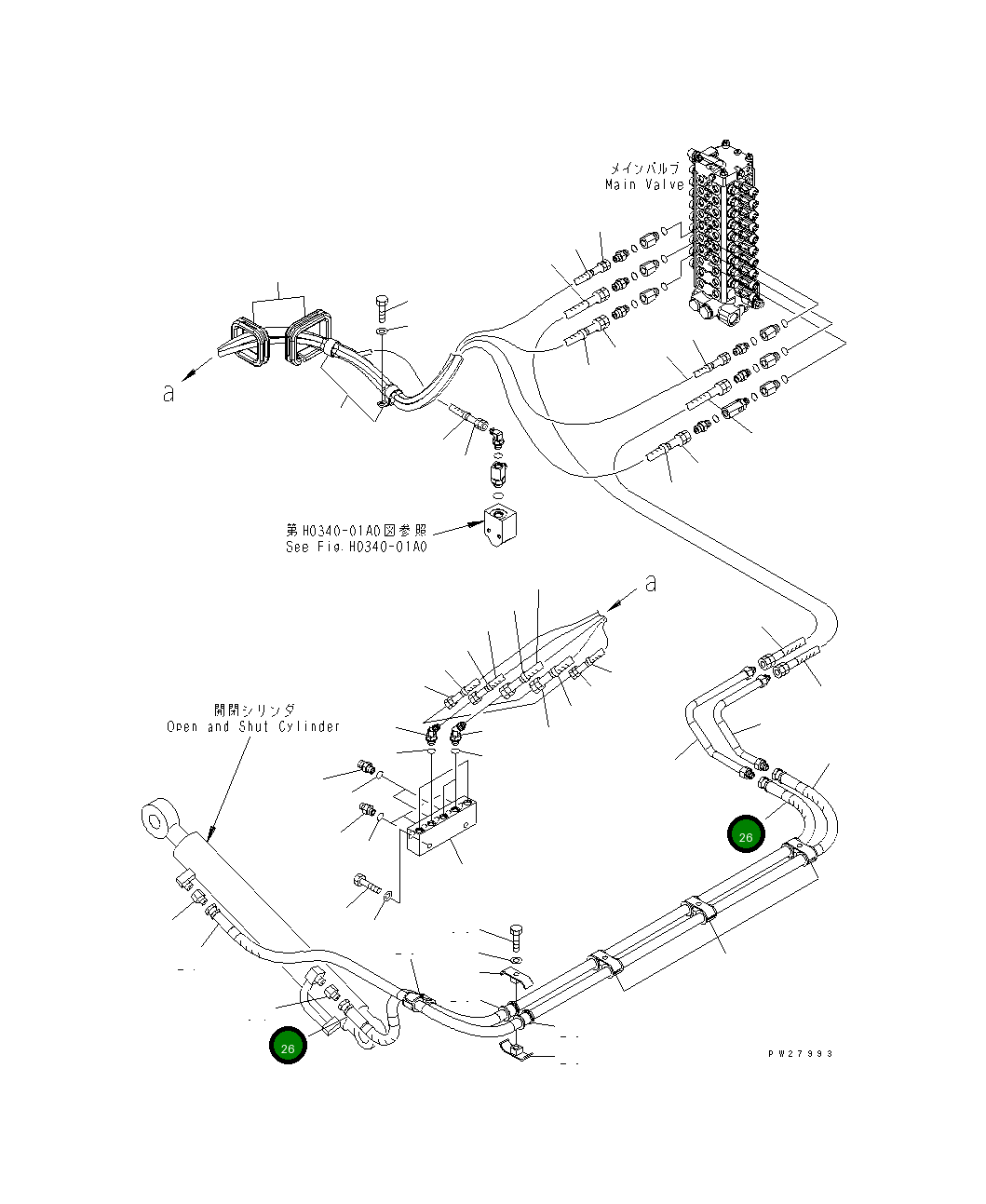 Шланг 07631-A0422 Komatsu