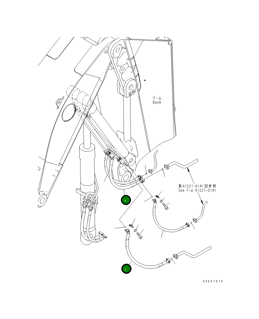 Шланг 07083-02023 Komatsu