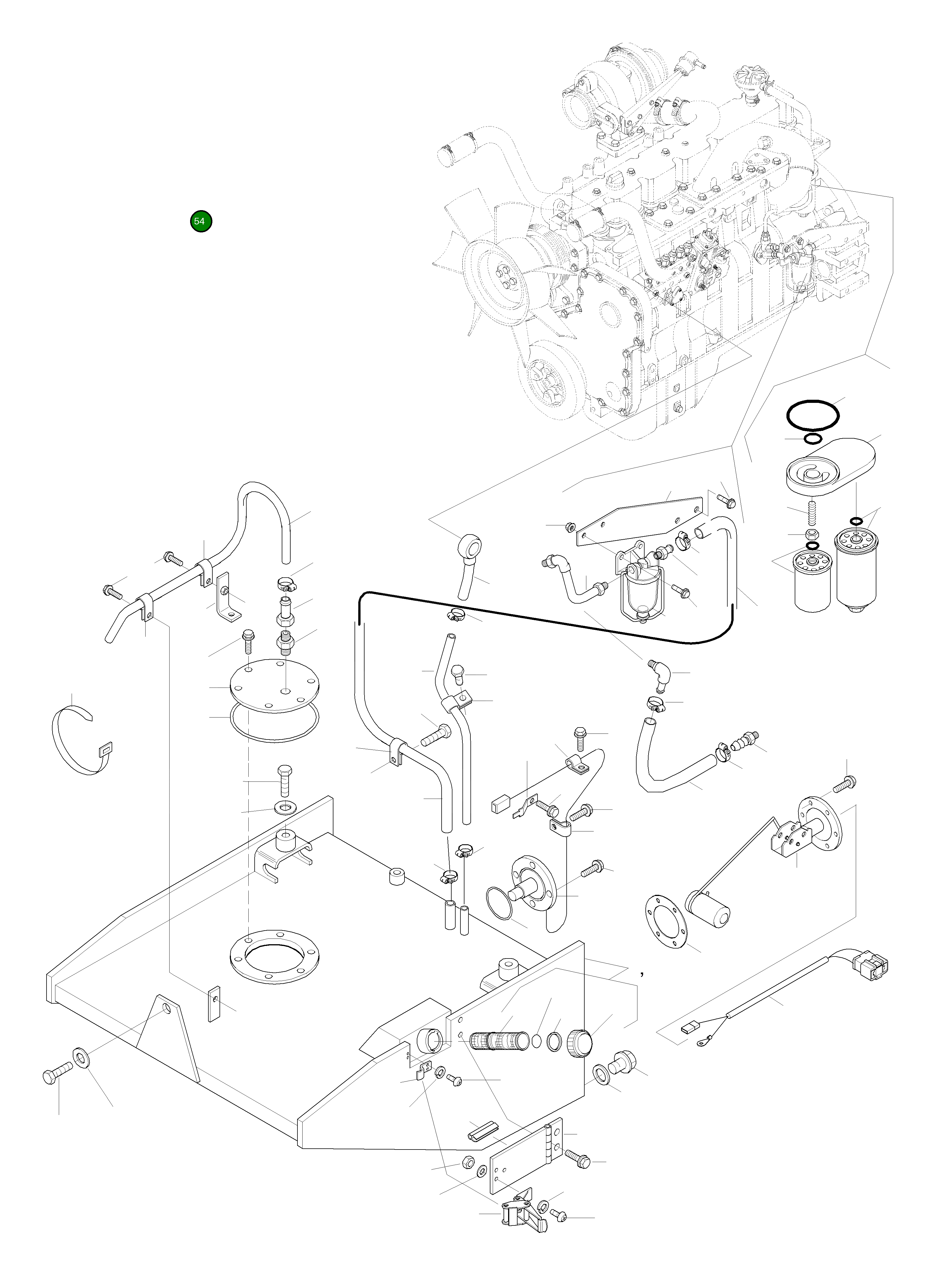 Шланг 1304889H1 Komatsu