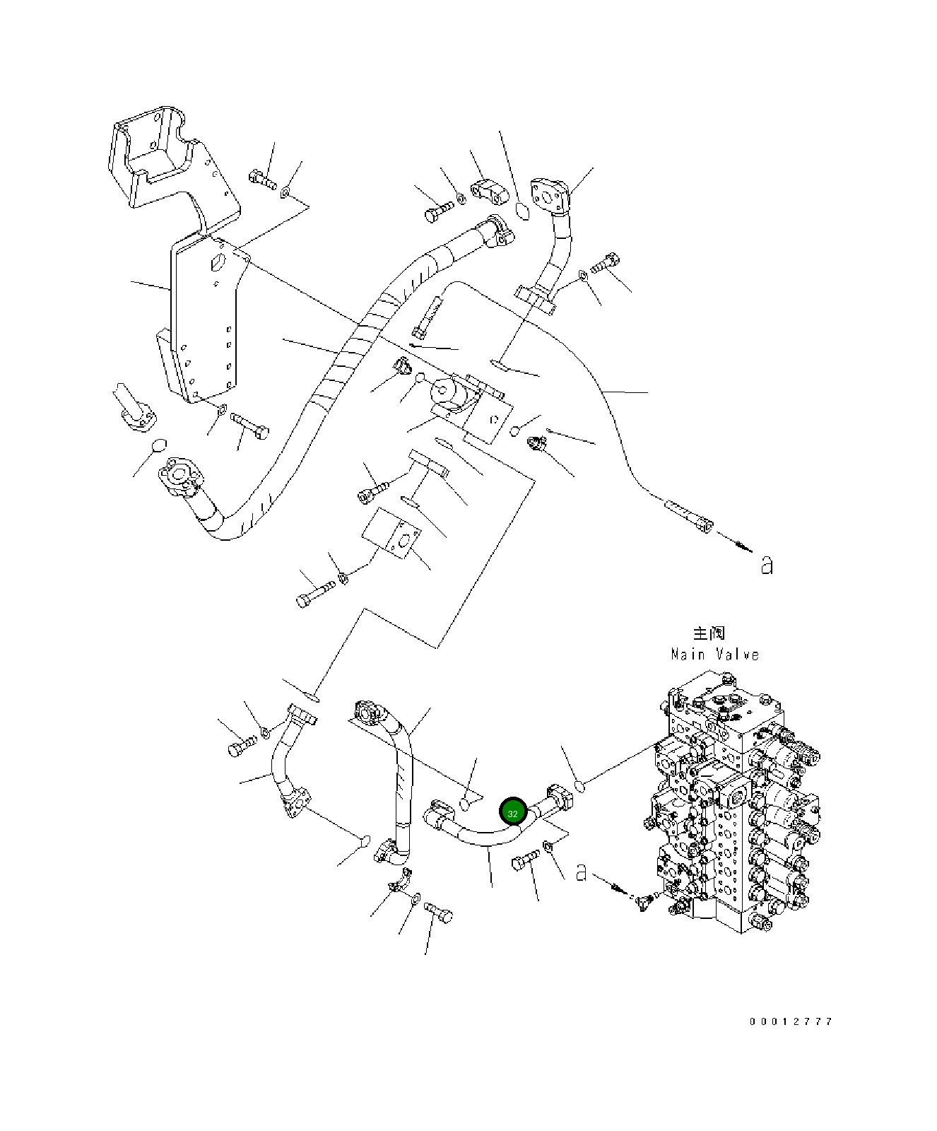 Шланг 208-62-72750 Komatsu