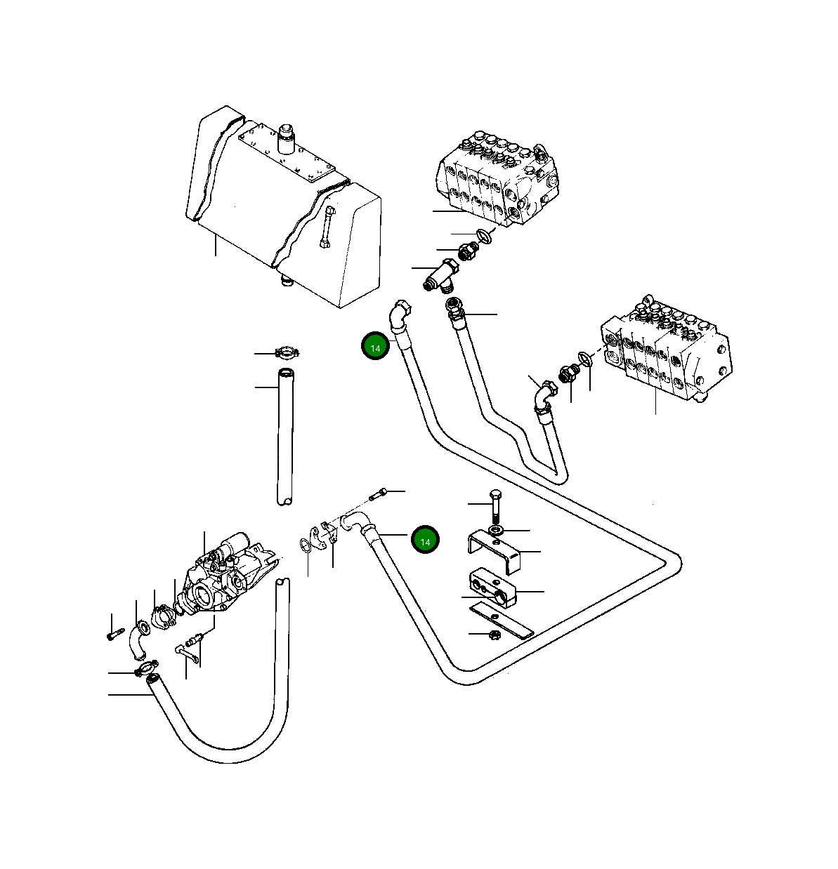 Шланг 1430 797 H1 Komatsu