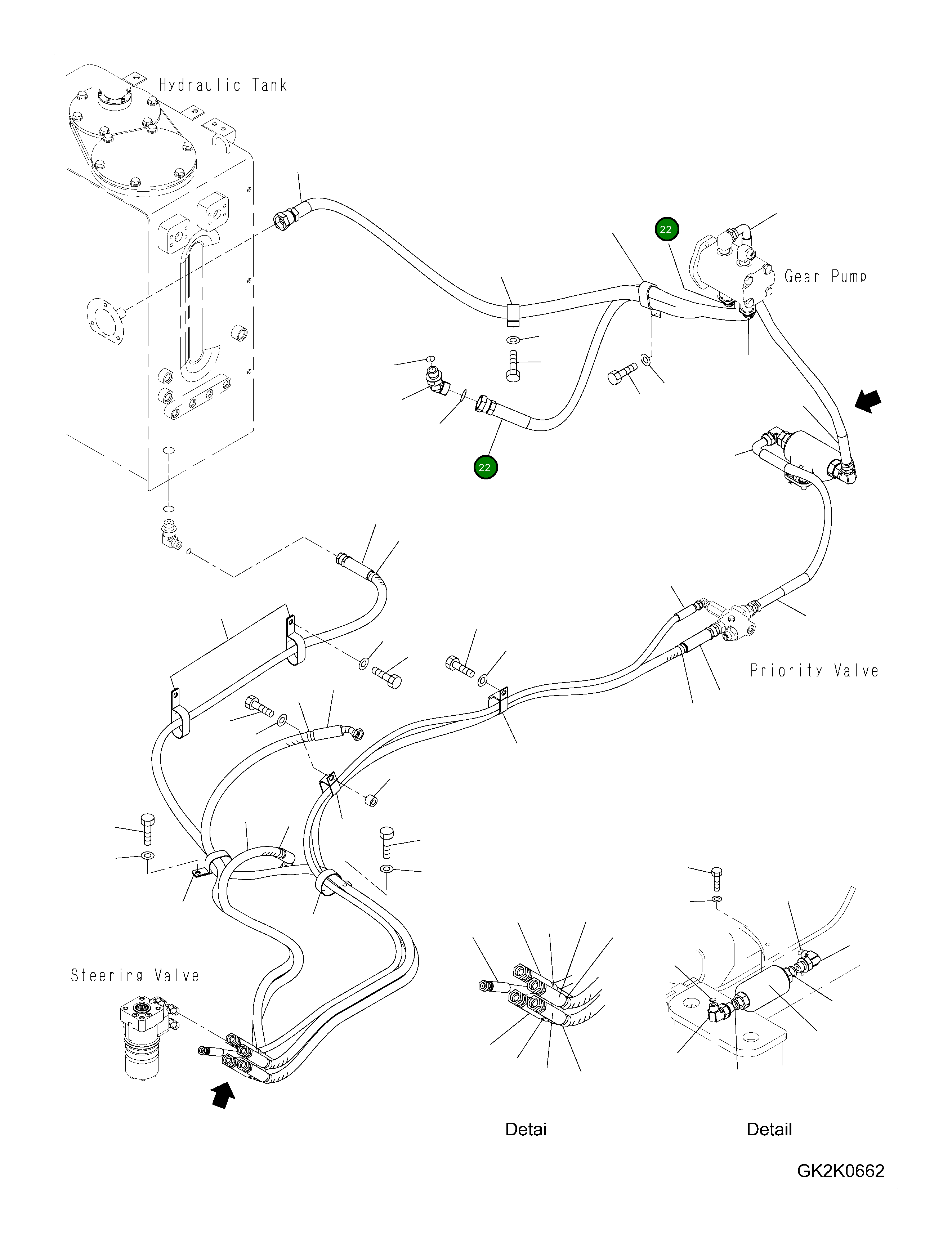 Шланг 02765-006A8 Komatsu