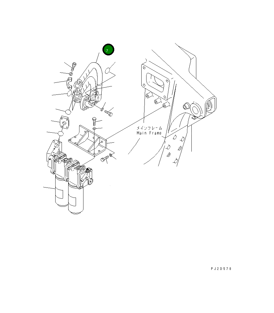 Шланг 07298-012A8 Komatsu