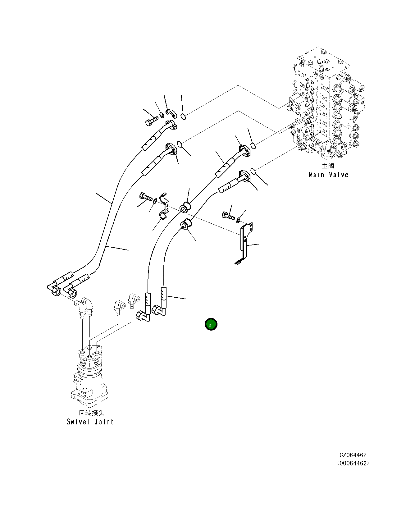 Шланг 206-62-76160 Komatsu