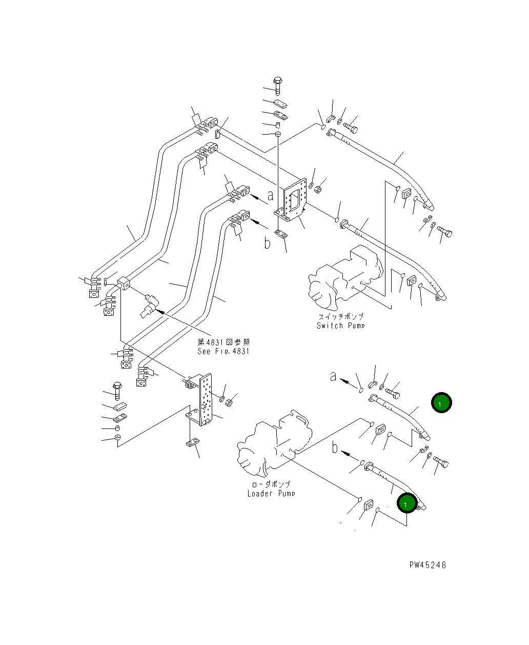 Шланг 07084-11007 Komatsu