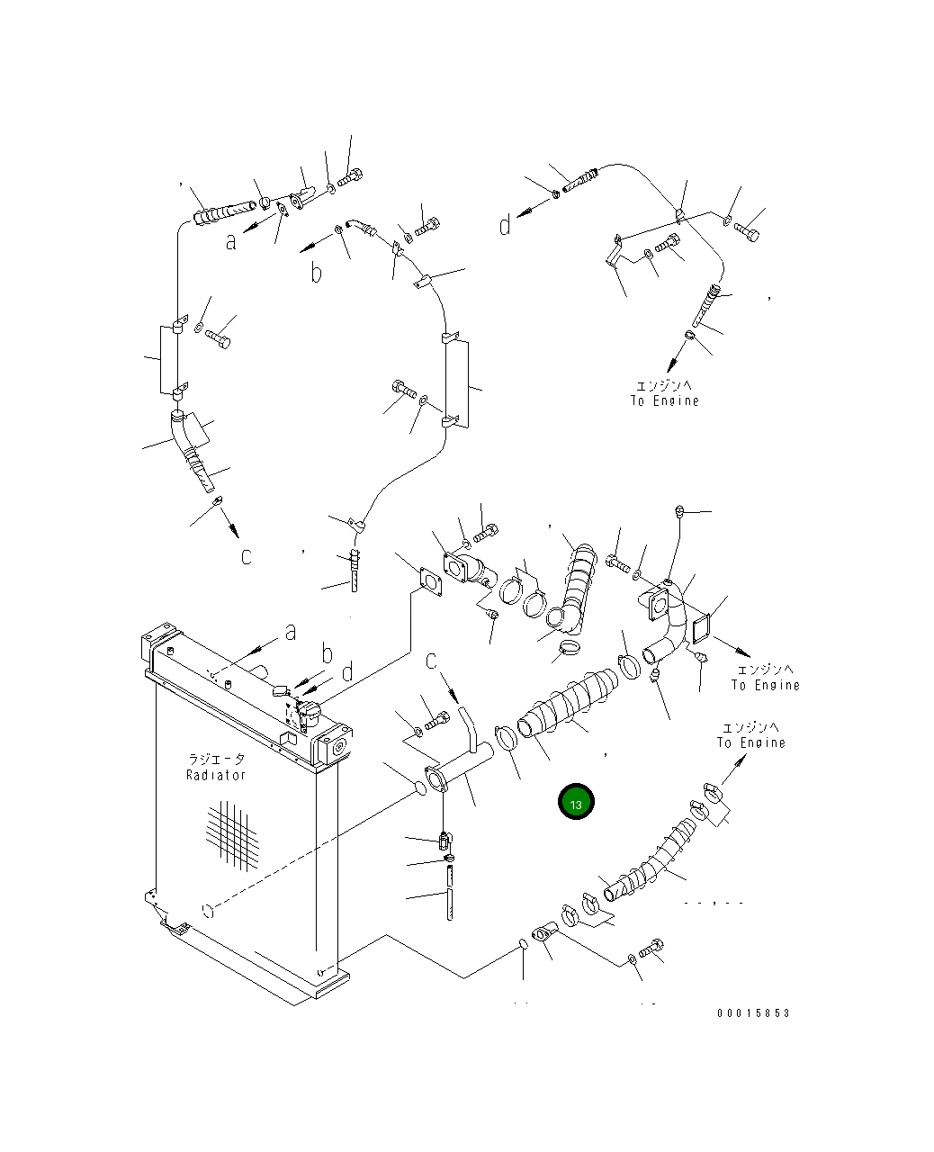 Шланг 175-03-71261 Komatsu