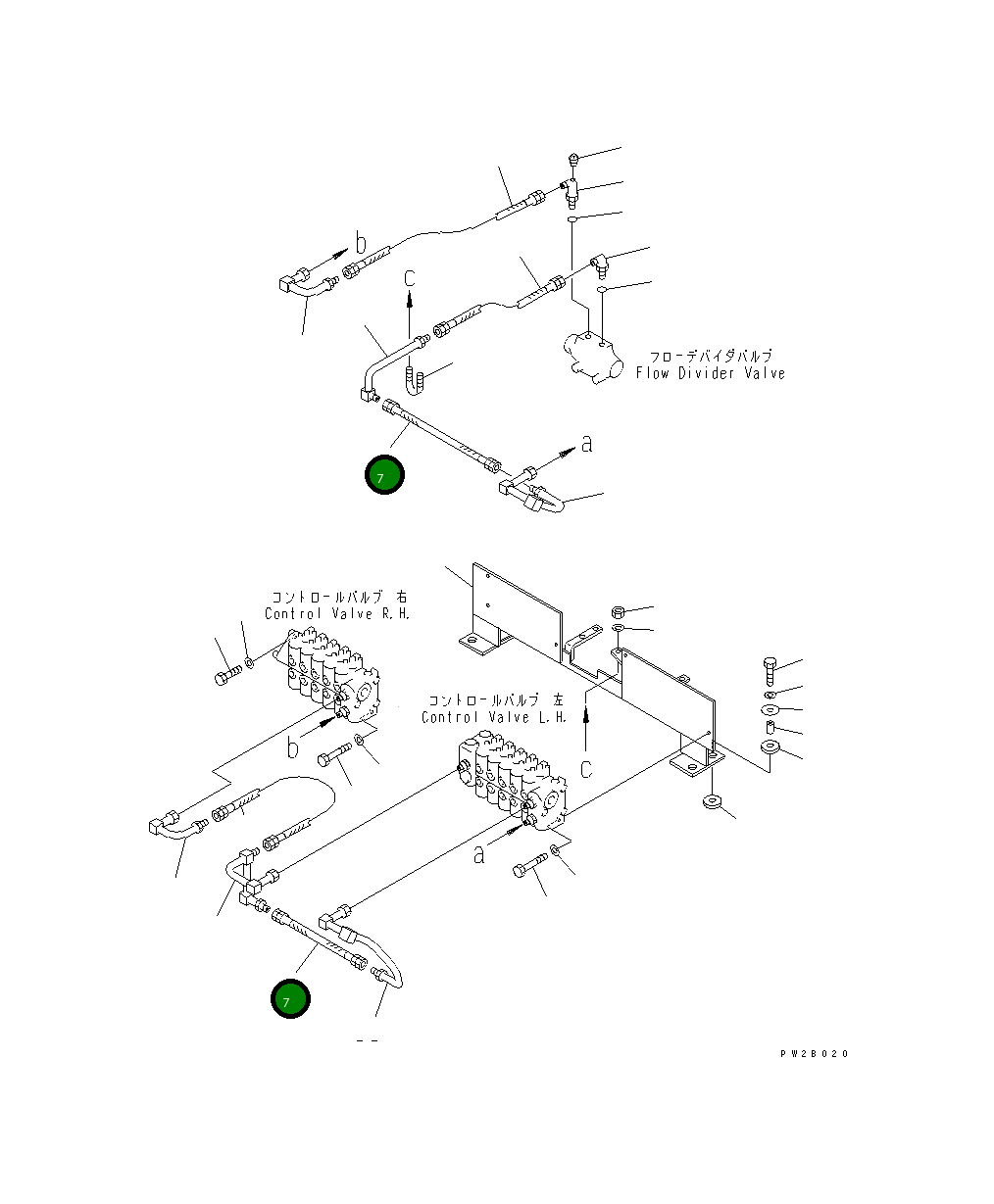Шланг 07018-20503 Komatsu