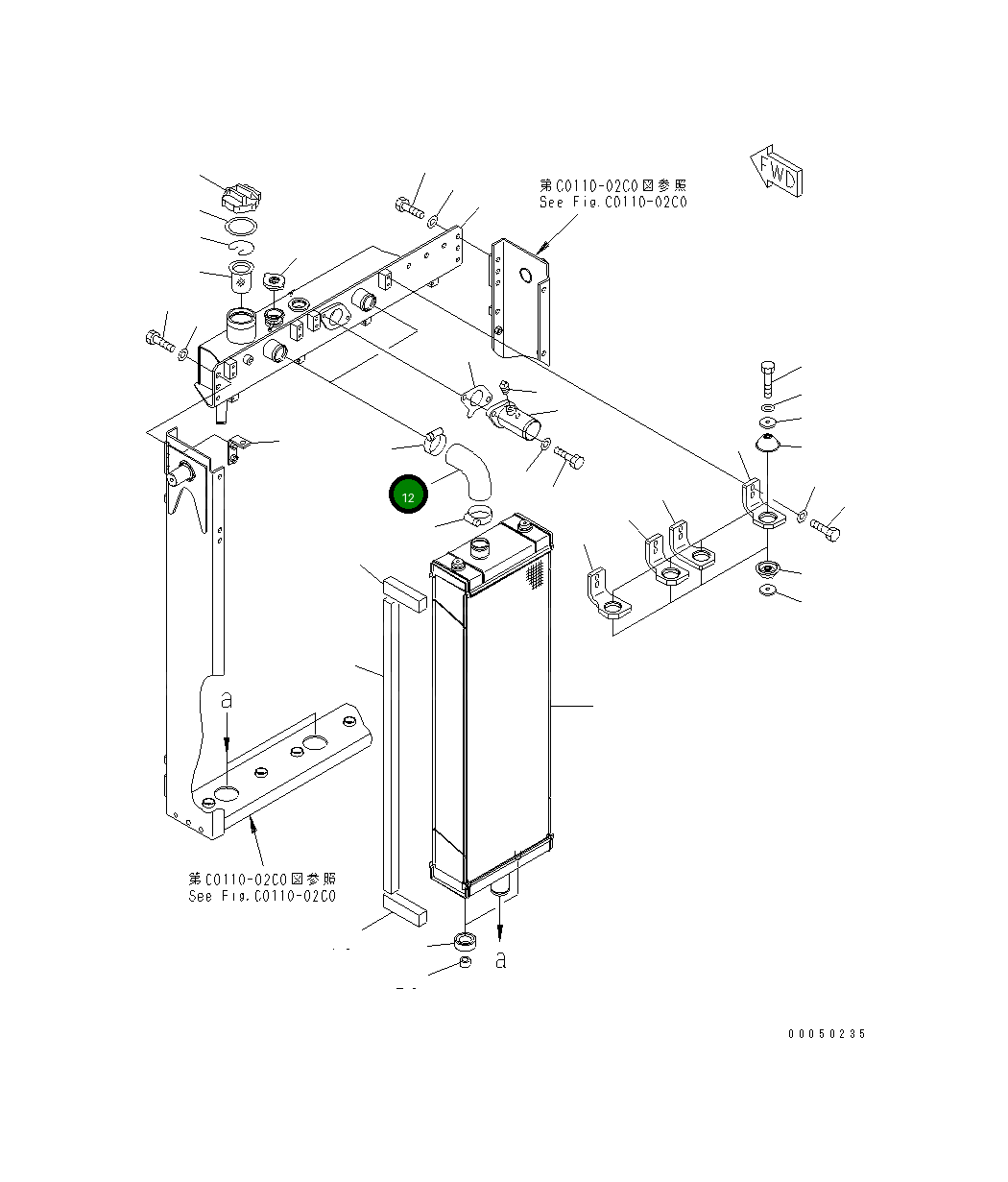 Шланг 154-03-75870 Komatsu