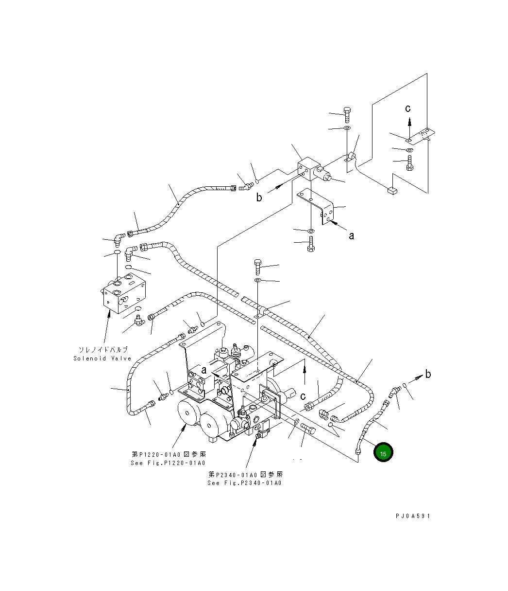 Шланг 07633-002A3 Komatsu