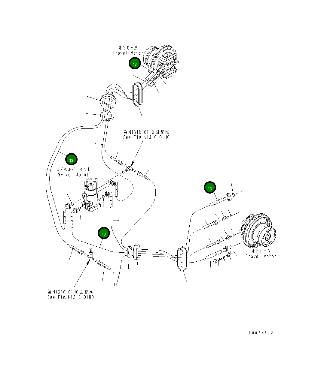 Шланг 206-62-71030 Komatsu