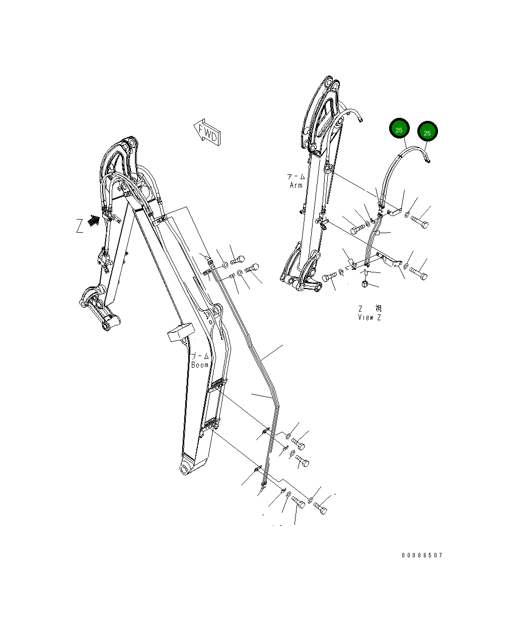 Шланг 02765-002A8 Komatsu