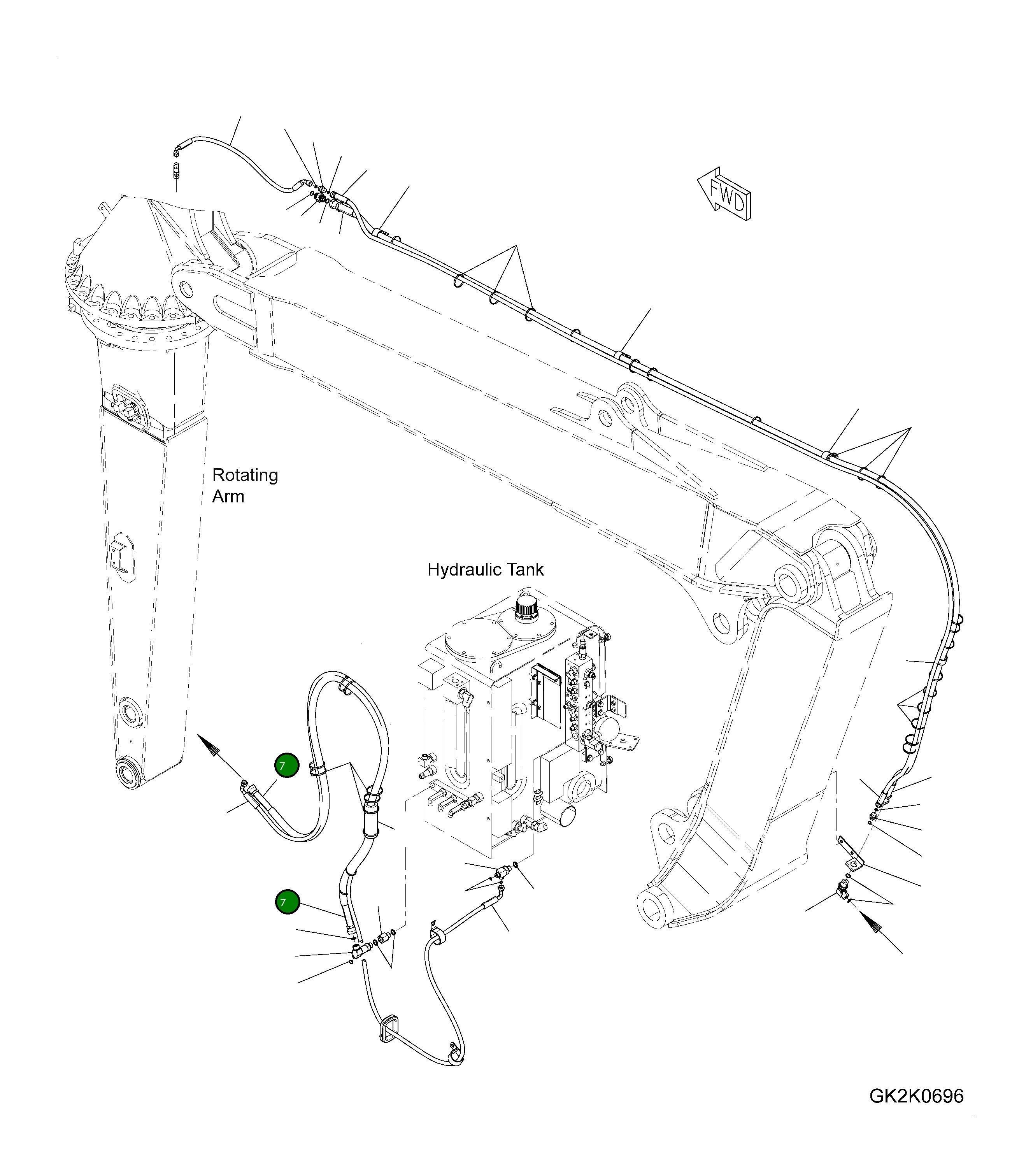 Шланг 02763-00528 Komatsu