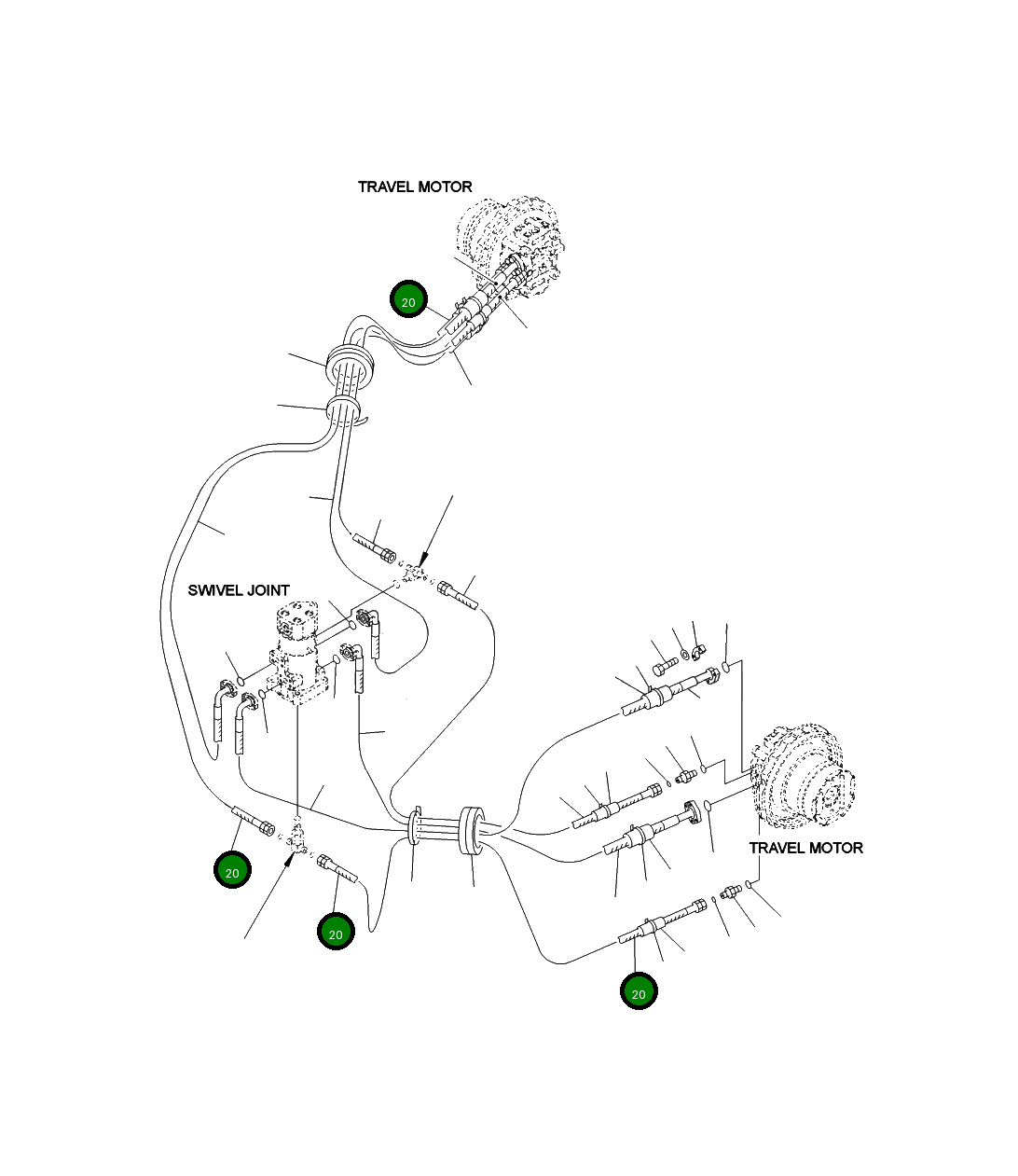 Шланг 02762-00428 Komatsu
