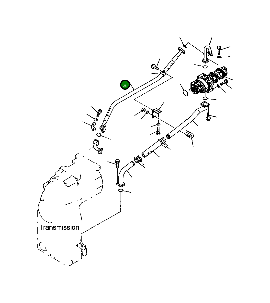Шланг 07296-01416 Komatsu