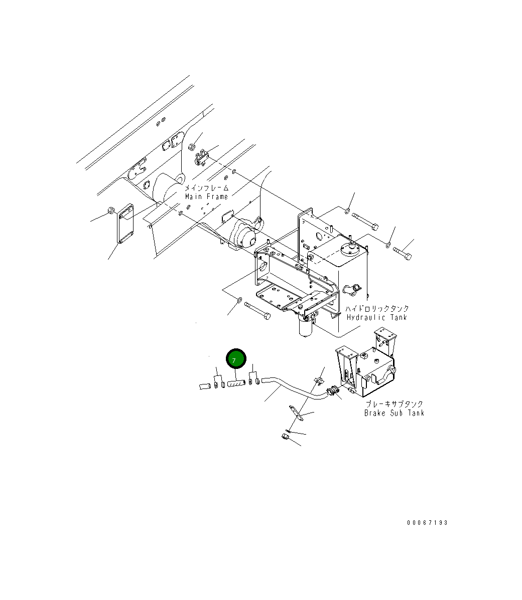 Шланг 07260-34116 Komatsu