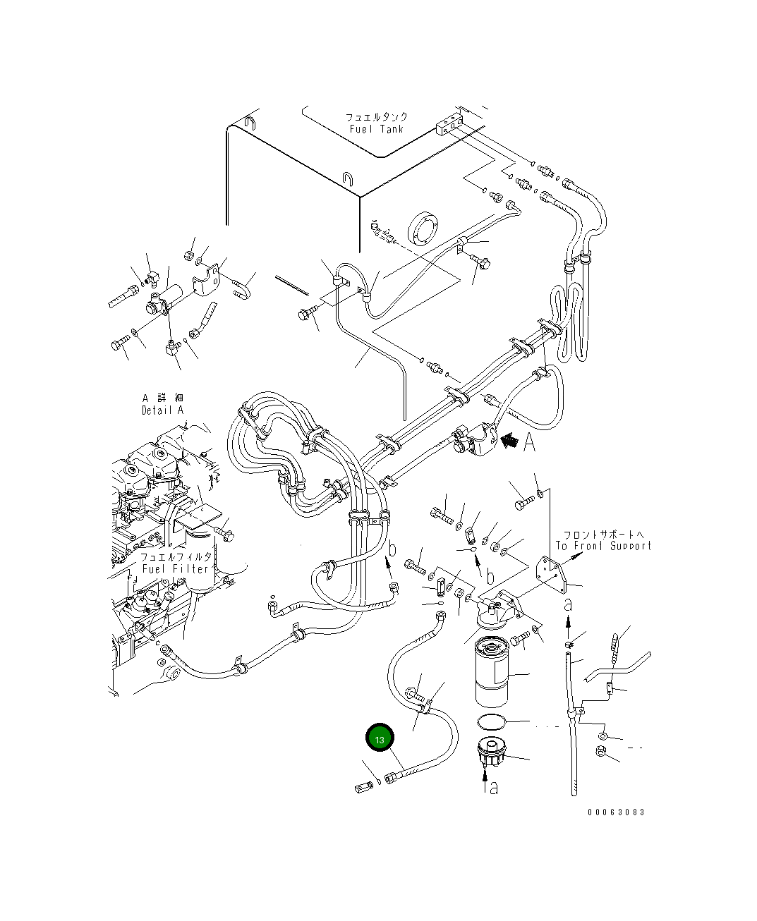 Шланг 02764-00508 Komatsu