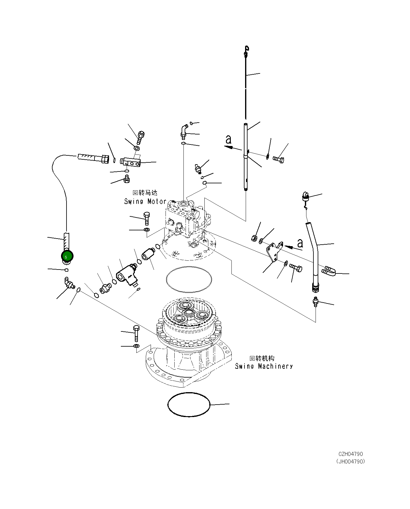 Шланг 02774-00504 Komatsu