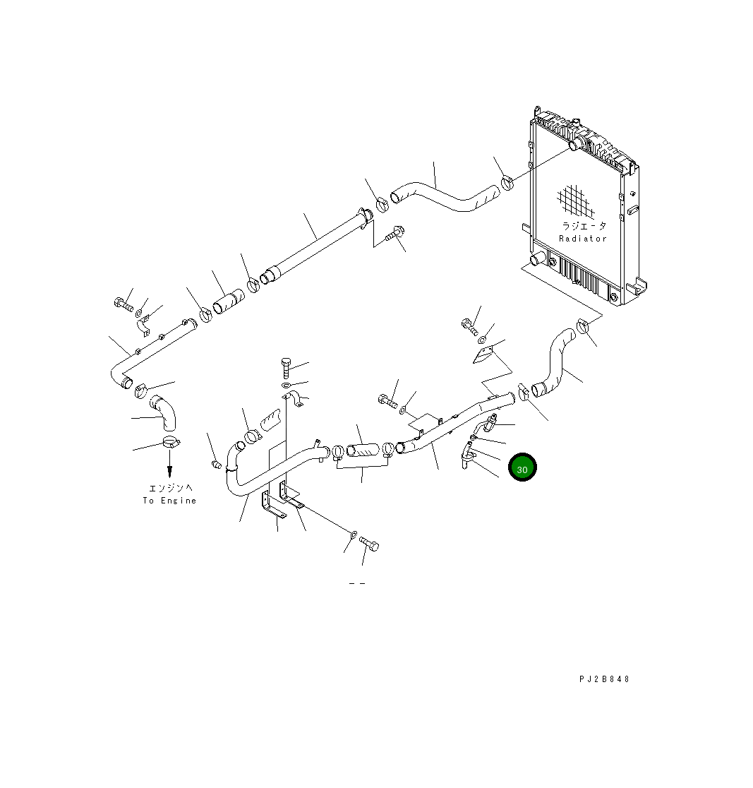 Шланг 07260-21416 Komatsu
