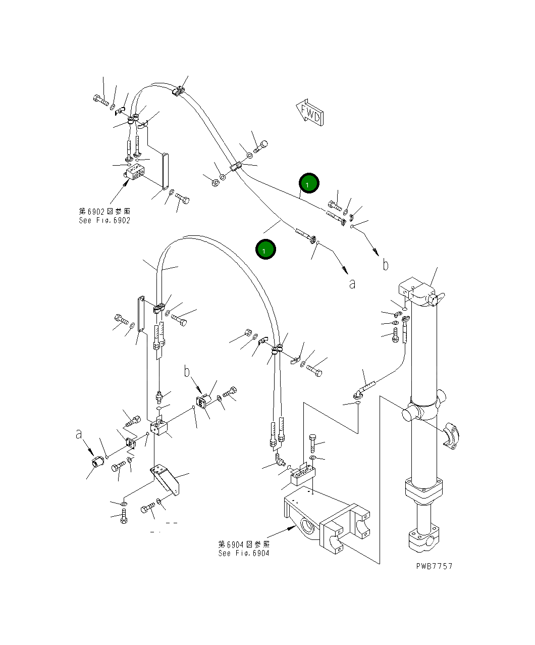 Шланг 07125-00631 Komatsu