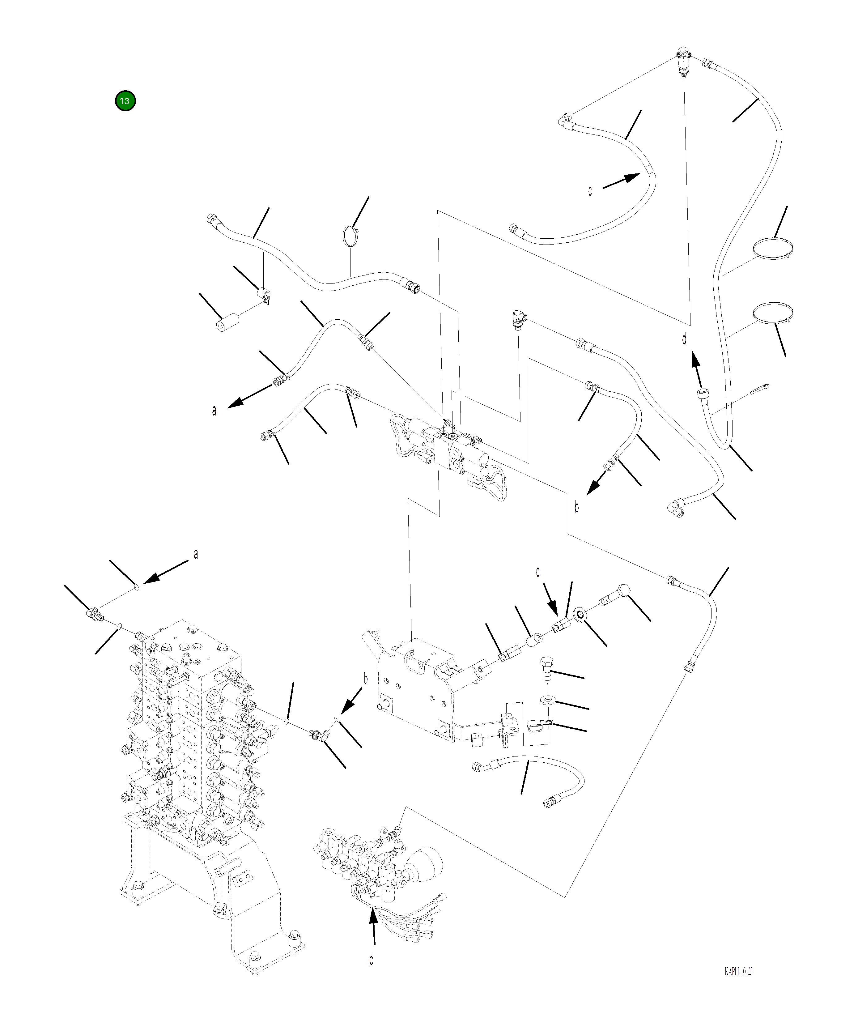 Шланг 02774-00309 Komatsu