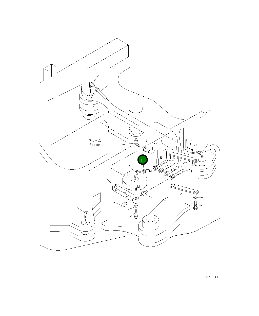 Шланг 07082-40212 Komatsu