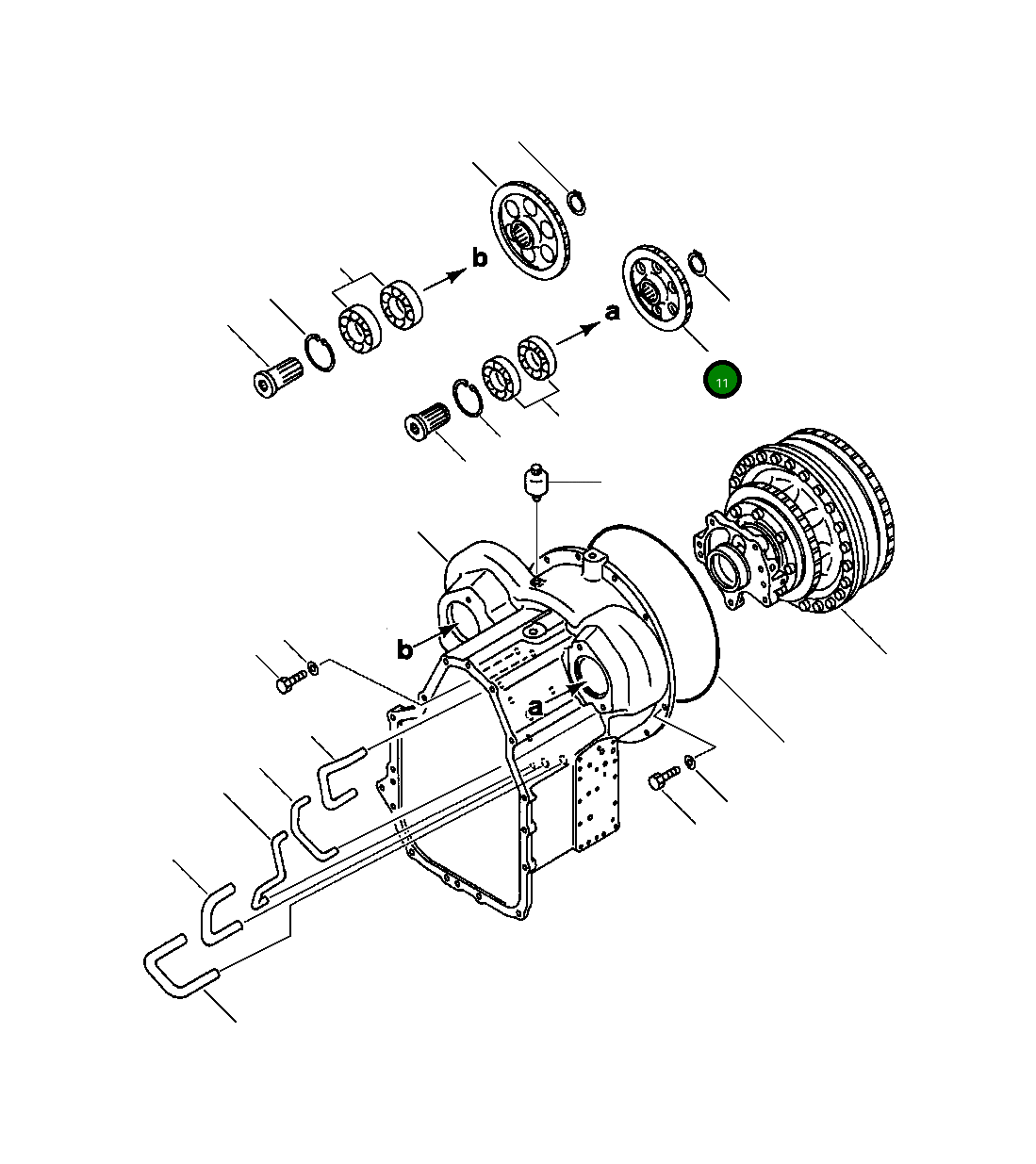 Шестерня 418-15-11230 Komatsu