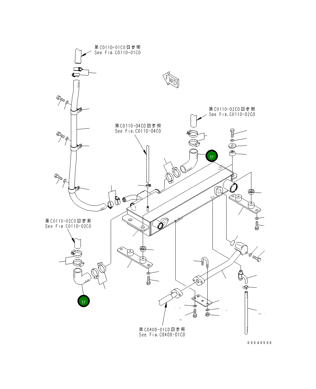 Шланг 154-03-75941 Komatsu