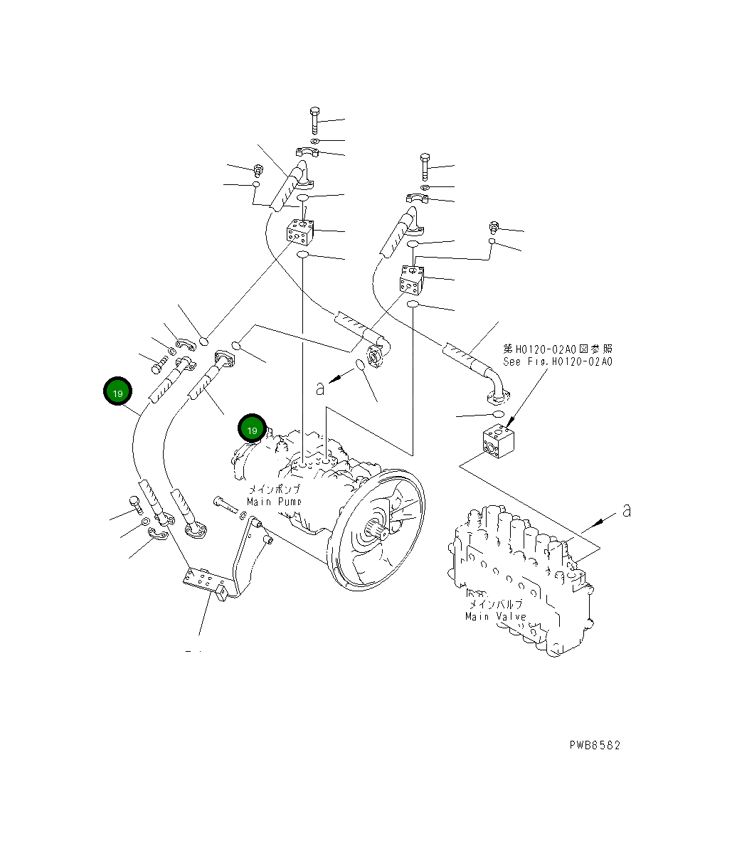 Шланг 20Y-62-K3140 Komatsu