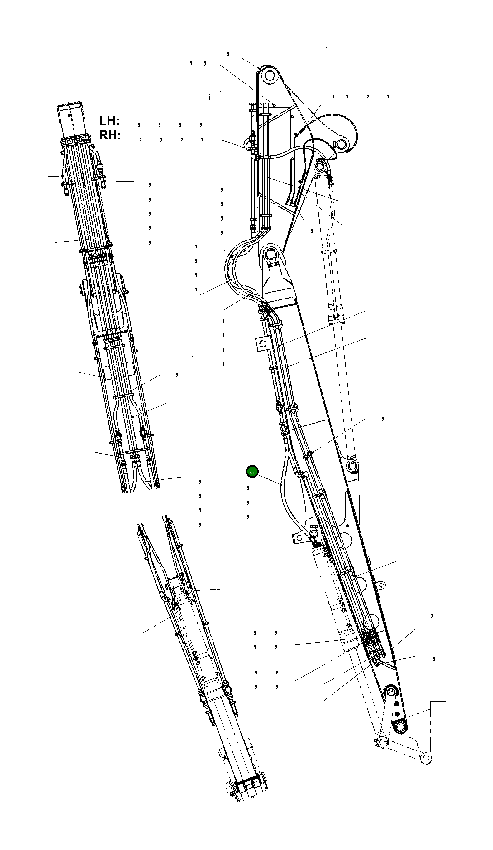 Шланг 07084-21A16 Komatsu