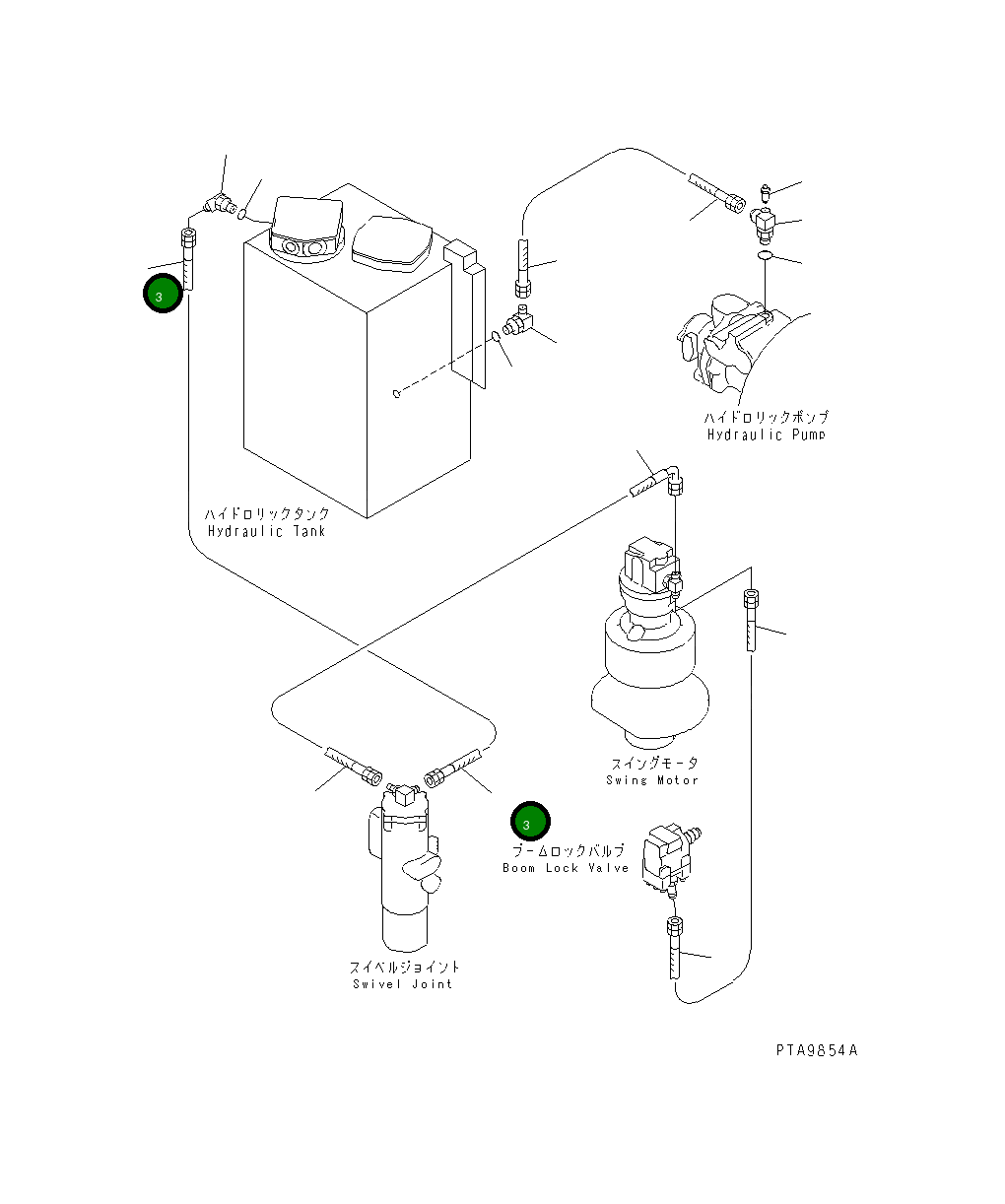 Шланг 07102-20414 Komatsu